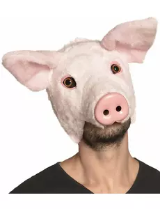Pluche varken masker voor volwassenen