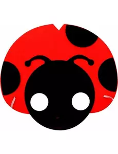 Lieveheersbeestje masker voor kinderen