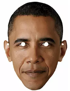 Masque carton Barack Obama
