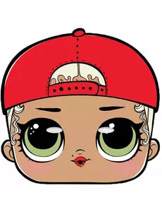 Kartonnen MC Swag LOL Surprise™ masker