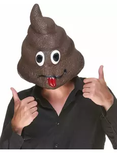 Masque en latex Caca adulte