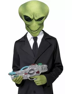 Masque et gants alien adulte