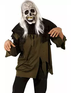 Masque et perruque zombie adulte
