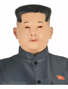 Latex Koreaanse dictator masker voor volwassenen
