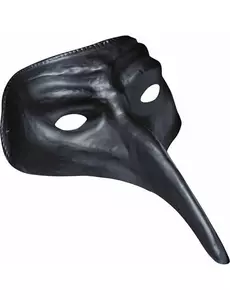 Masque long nez noir adulte