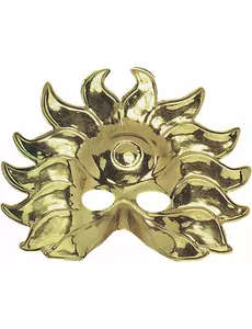 Masque soleil or en plastique adulte