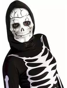 Masque squelette avec cagoule enfant
