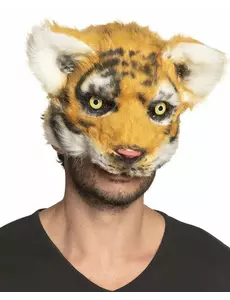 Masque tigre peluche adulte