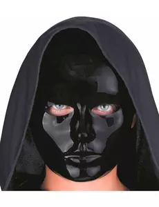 Masque visage noir adulte