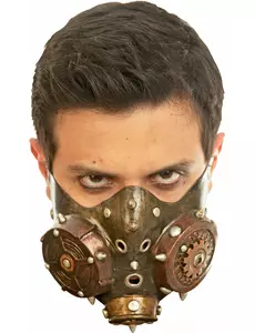 Demi-masque Steampunk adulte