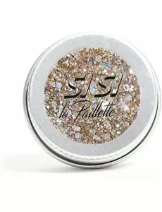 Biologisch afbreekbare pailletten zilver metallic runway