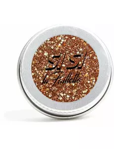 Metallic oranje biologisch afbreekbare pailletten