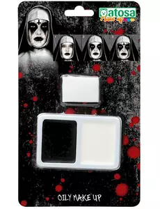 Make-up palet Halloween, zwart en wit