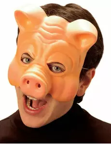 Demi-masque cochon adulte