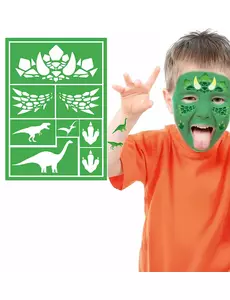 Pochoir de maquillage dinosaure