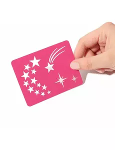 Herbruikbare make-up stencil sterren