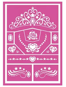Prinses make-up stencils