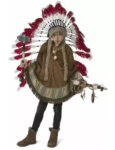 Indianen poncho voor kinderen