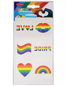 Set tatouages arc-en-ciel