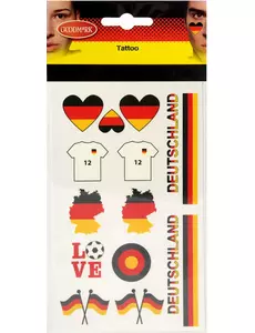 Tatouages temporaires supporter Allemagne