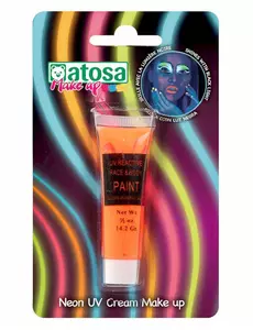 Neon oranje UV make-up tube