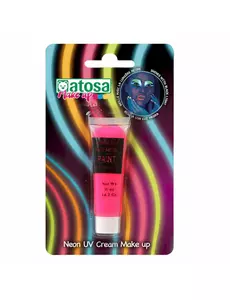Tube de maquillage néon rose UV