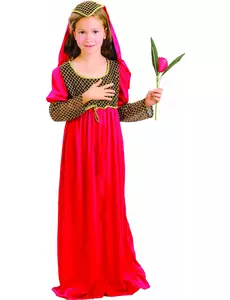 Julia kostuum voor meisjes, Maat: 7–9 jaar (120–130 cm)