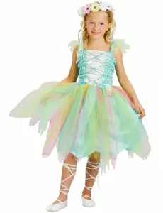 Déguisement fée vert d'eau fille, Taille: 7–9 ans (120–130 cm)
