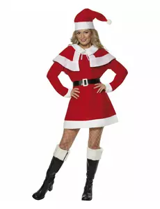 Déguisement mère Noël femme, Taille: Medium