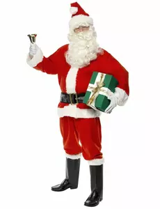 Déguisement Père Noël luxe homme, Taille: Large