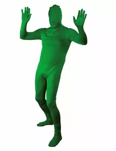 Groen second skin kostuum voor volwassenen, Maat: X-Large