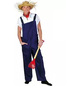 Déguisement combinaison bleue adulte, Taille: X-Large