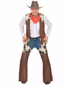 Déguisement cowboy de l'ouest Homme, Taille: Medium/Large