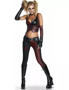 Harley Quinn Batman Arkham City™ kostuum voor vrouwen, Maat: Small