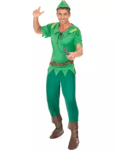 Déguisement homme du pays imaginaire vert, Taille: Large