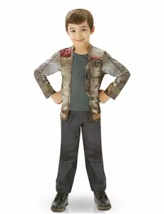 Finn kostuum deluxe voor kinderen - Star Wars™, Maat: 11–12 jaar (141 tot 152 cm)