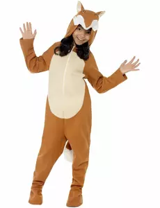 Vossen outfit voor kinderen, Maat: 7–9 jaar (130/143 cm)