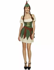 Déguisement voleuse des bois sexy femme, Taille: Medium