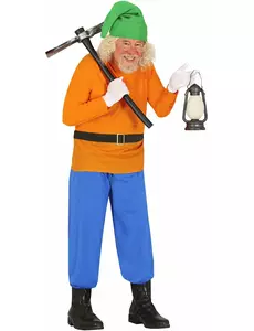 Déguisement nain de la mine adulte, Taille: Large