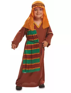 Bruin herder kostuum voor jongens, Maat: 3–4 jaar (98–110 cm)