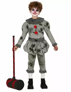 Déguisement clown psychopathe garçon, Taille: 9 ans (125–135 cm)
