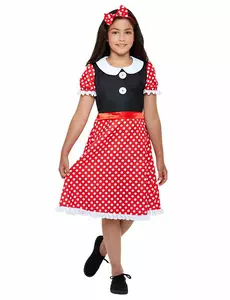 Déguisement petite souris rouge fille, Taille: 7–9 ans (130/143 cm)