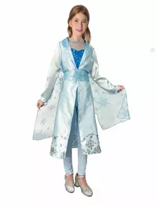 Déguisement Princesse bleue grand nord fille, Taille: 7–9 ans (120–130 cm)