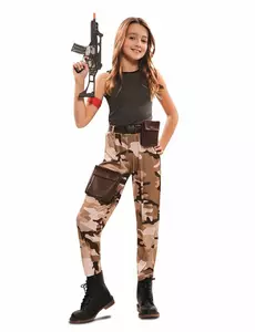 Déguisement soldat fille, Taille: 7–9 ans (122–138 cm)