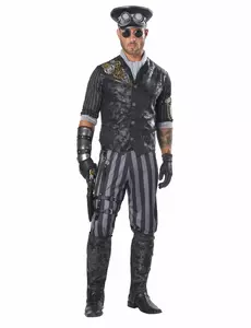 Déguisement capitaine steampunk homme, Taille: Medium