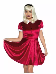 Déguisement baby doll rouge femme, Taille: Medium (40–42)