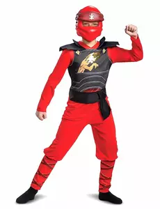 Kostuum LEGACY Kai Ninjago - LEGO™ Kind, Maat: 7–8 jaar (124–136 cm)