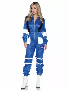Déguisement luxe combinaison astronaute femme, Taille: X-Large (46–48)