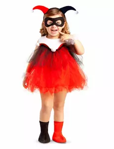 Déguisement Miss Arlequine bébé, Taille: 1–2 ans (80-92 cm)
