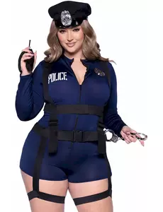Déguisement policière sexy deluxe grande taille femme, Taille: XXX-Large/XXXX-Large (54–58)